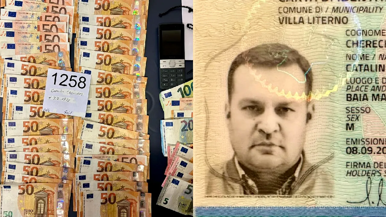 Noi detalii despre capturarea lui Cherecheş. A opus rezistenţă în faţa poliţiei germane, avea mii de euro şi un buletin de Italia