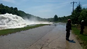 FOTO | Avarie la o magistrală din Măneciu: peste 30 de copaci rupţi, gospodării afectate: 