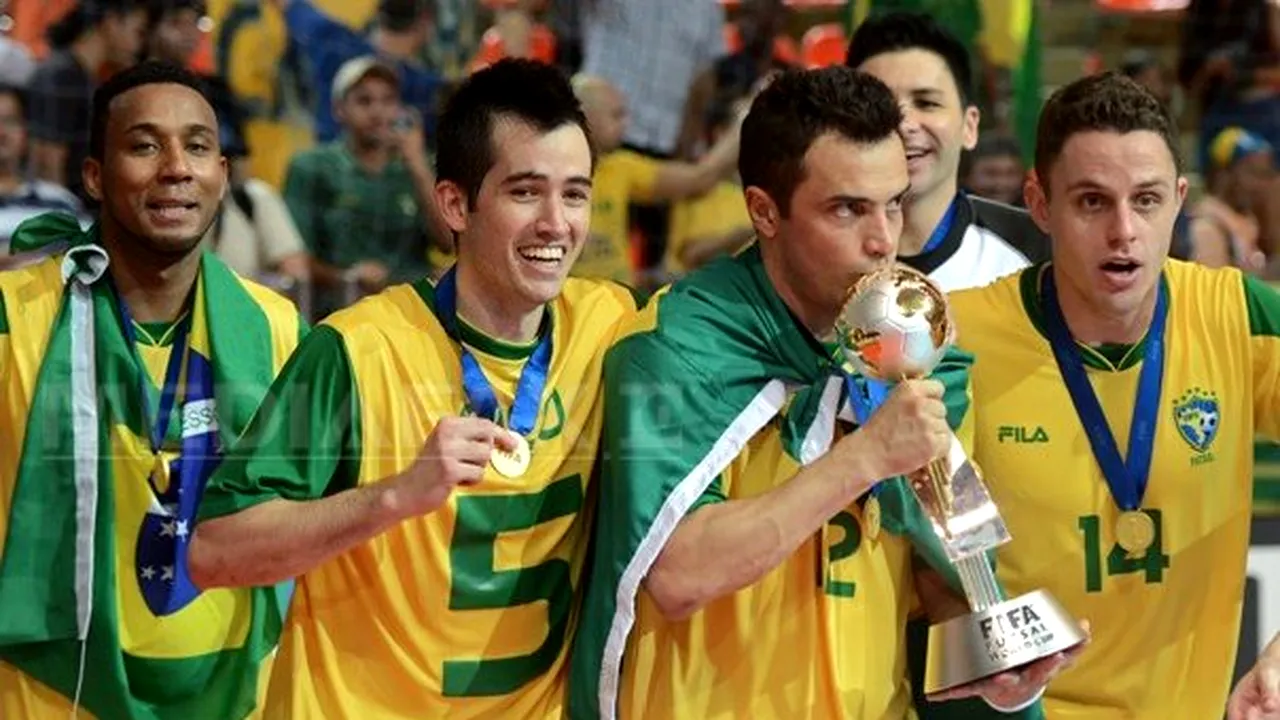 Brazilia a câştigat pentru a cincea oară Cupa Mondială la futsal
