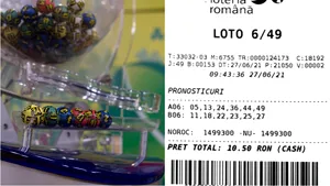 LOTO. Câştigătorul premiului de categoria I, LOTO 6/49, şi-a ridicat azi câştigul de peste 568.000 de euro
