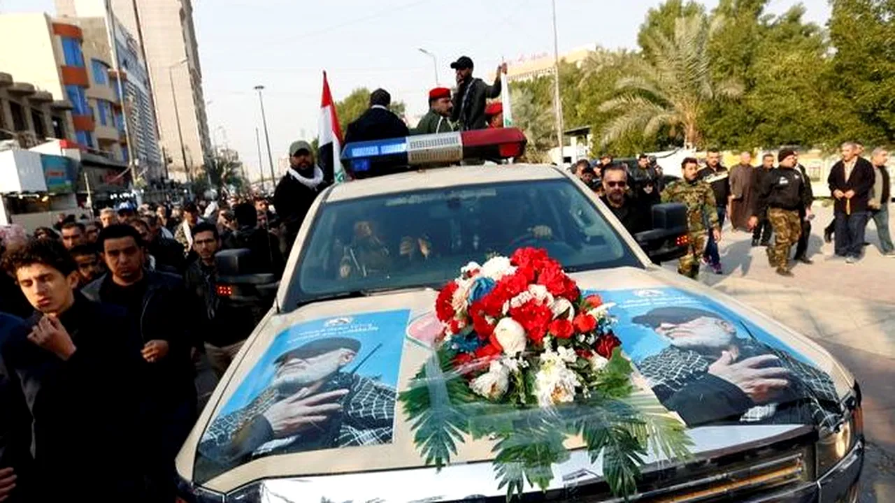 Ironia sorţii. În ce maşină a fost transportat corpul neînsufleţit al lui Qasem Soleimani în Bagdad | FOTO