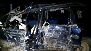 Accident mortal în Giurgiu. Bilanţ: Un mort şi patru răniţi, între care trei copii / Şoferul vinovat era băut - FOTO