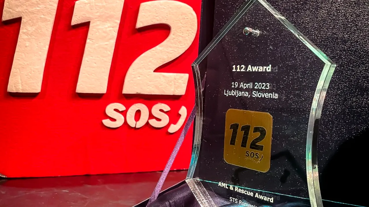 Apel gestionat de 112 România, pentru recuperarea unui ucrainean rătăcit, premiat la Gala Europeană 