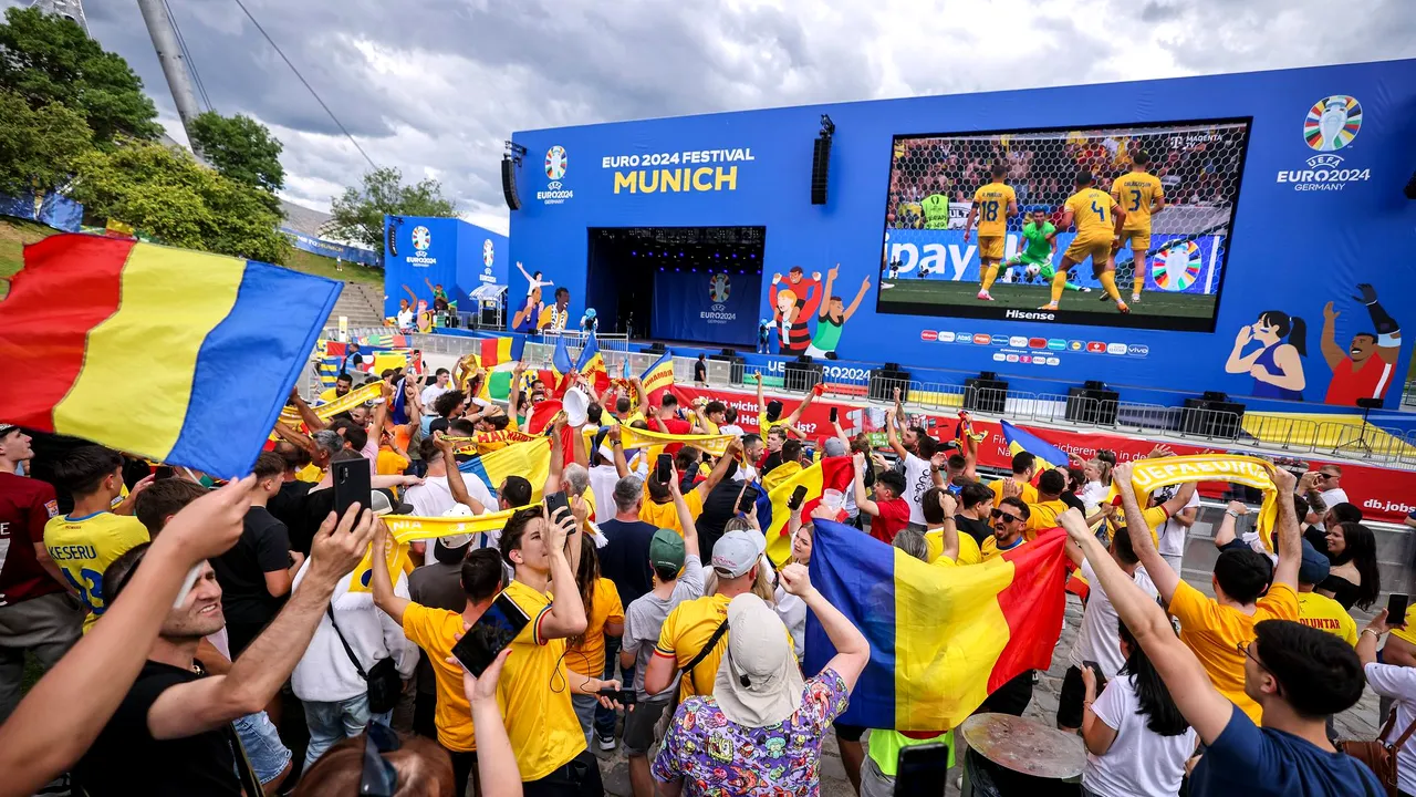 Momente speciale pentru fanii României la Munchen, înaintea partidei cu Olanda