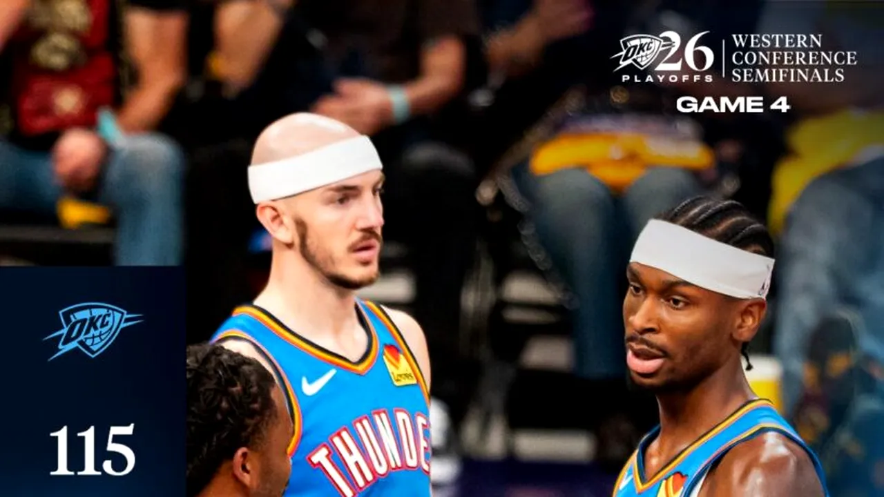 Oklahoma City Thunder, campioana en-titre, elimină echipa lui LeBron James. Stabilește o performanță rară în NBA