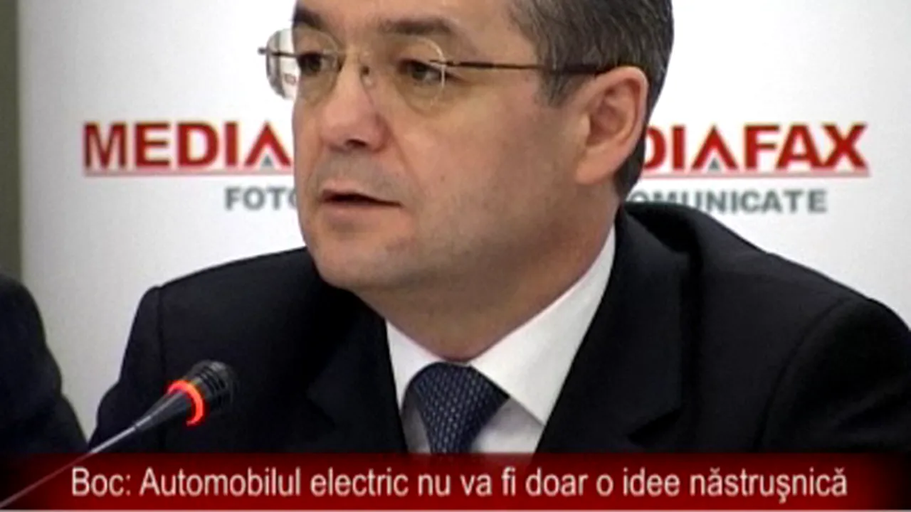 Boc: Automobilul electric nu va fi doar o idee năstruşnică
