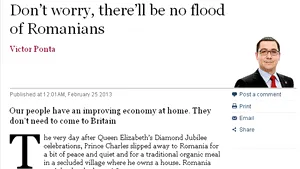 Ponta îndeamnă Marea Britanie să nu se teamă de o 