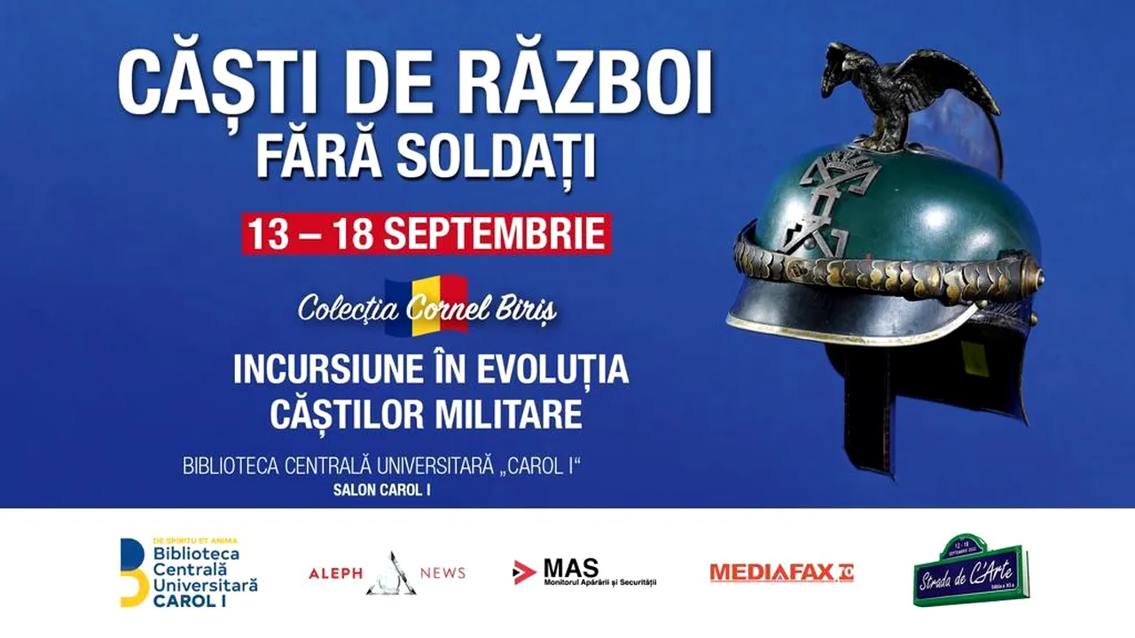 Festivalul Strada de C‘Arte, Ediţia a XI-a. Vor fi expoziţii inedite, printre care ”Căşti de război fără soldaţi – incursiune în evoluţia căştilor militare”