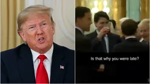 Reacţia furioasă a lui Trump după apariţia înregistrării care îi arată pe Trudeau, Macron şi Johnson în timp ce glumesc pe seama lui