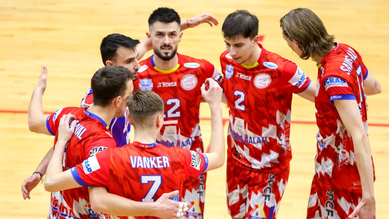 CSA Steaua pierde cu Craiova, dar rămâne lider în campionat masculin de volei. Arcada reduce diferența la 3 puncte