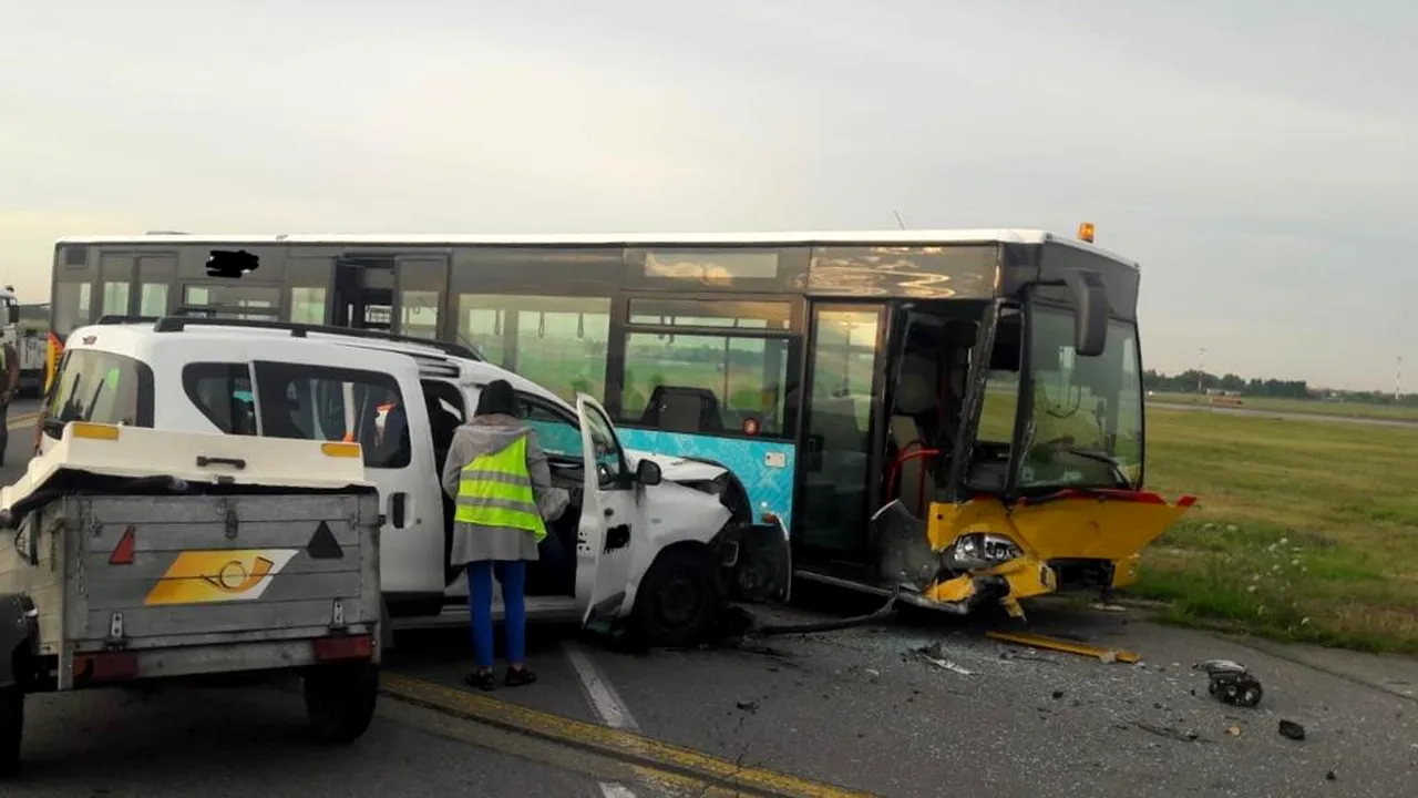 Accident pe Aeroportul Henri Coandă: Patru persoane au fost rănite/ Situaţia traficului aerian