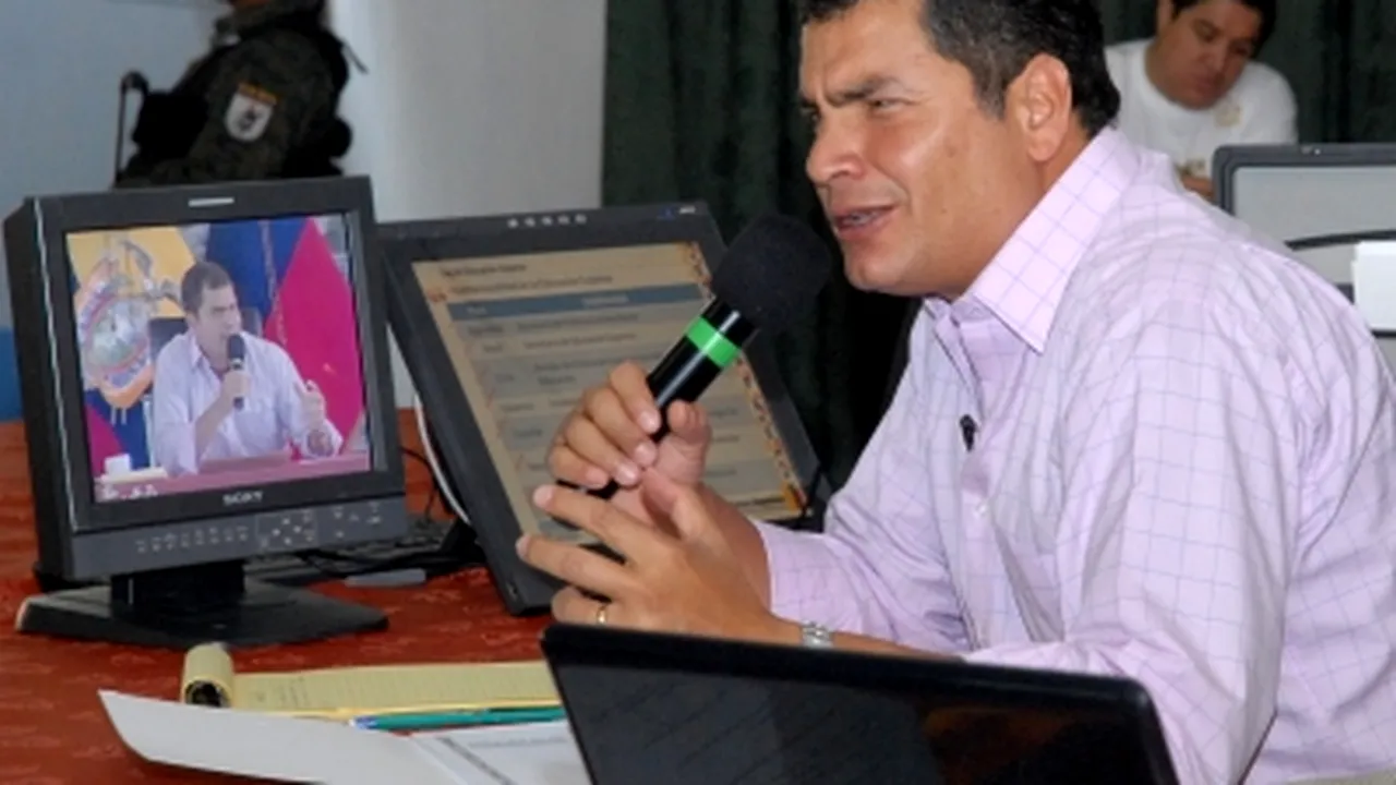 O înregistrare video indică legături între preşedintele ecuadorian şi FARC