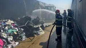 PM10 levels surpassed the legal limit after a fire broke out on Tuesday at the Dragonul Roșu