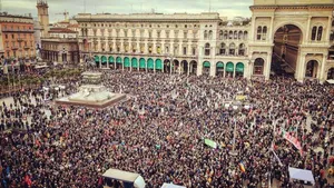 Sute de mii de persoane au participat  la un marş împotriva rasismului la Milano