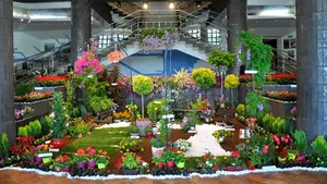GALERIE FOTO Flori comestibile create de elevi, la o expoziţie florală din Galaţi 