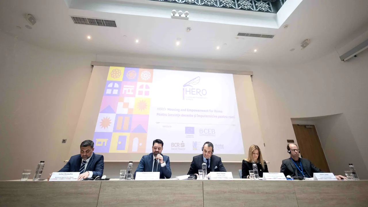 HERO: Partenerii europeni lansează un proiect pilot de sprijinire a accesului la condiţii mai bune de locuit şi a incluziunii financiare a romilor din România