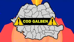 România sub Cod Galben de ploi torențiale, vijelii și grindină