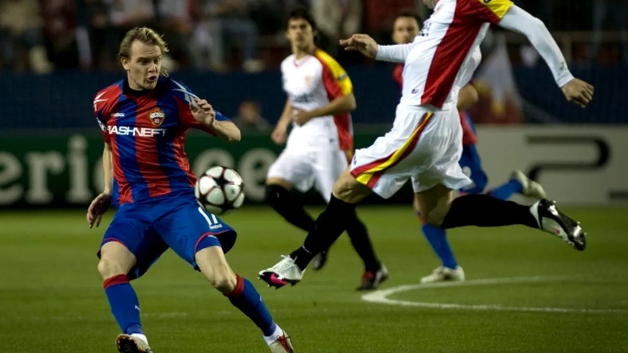 ŢSKA Moscova s-a calificat în sferturile Ligii Campionilor, eliminând FC Sevilla