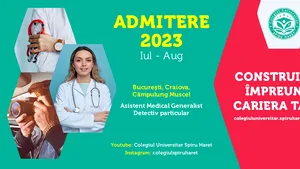 Admitere la Colegiul Universitar Spiru Haret pentru anul şcolar 2023 – 2024!