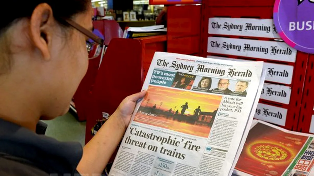 Cotidienele grupului de presă australian Fairfax au trecut la formatul tabloid