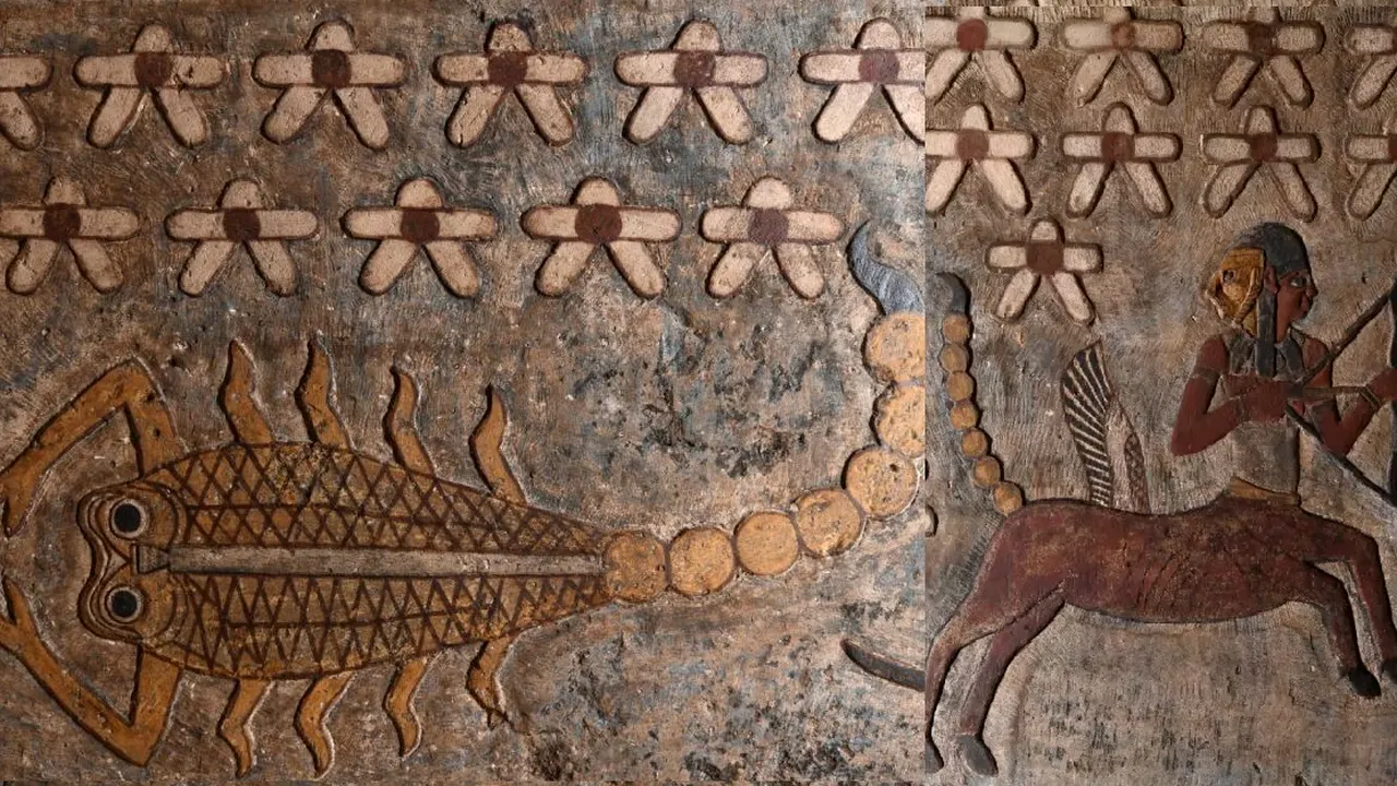 Horoscopul egiptean. Picturi cu zodii dintr-un templu egiptean văd lumina zilei după 2.200 de ani