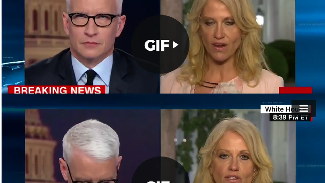 Kellyanne Conway, sexy-consiliera lui Donald Trump, revine. Cum a făcut-o KO un prezentator CNN în direct. Reacţiile acestuia au devenit virale