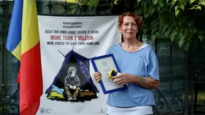 Prințesa Brianna Caradja, prima româncă decorată de Zelenski cu distincția „Inima de Aur”