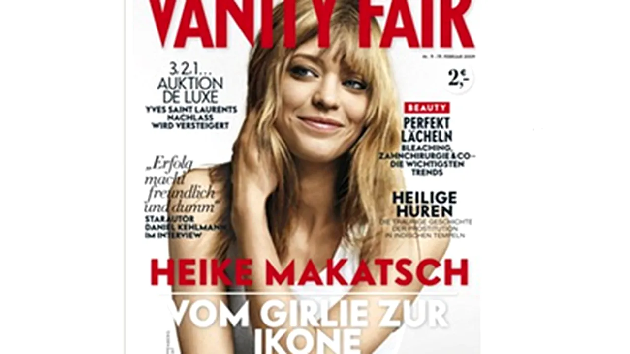 Ediţia în limba germană a revistei Vanity Fair va fi închisă