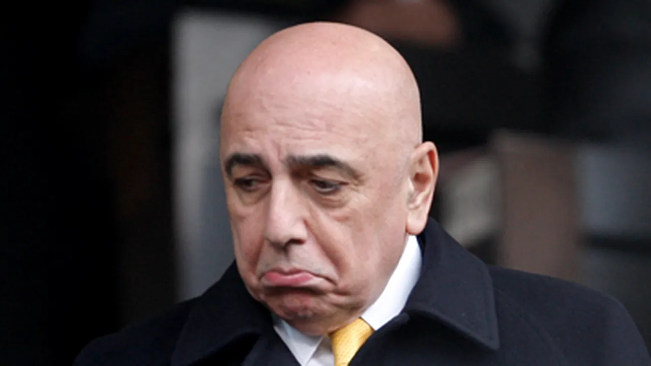 Galliani: Fotbalul italian este la marginea 