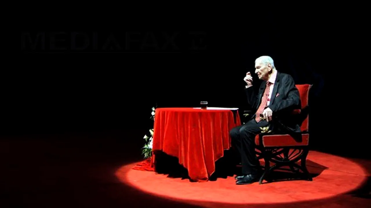 Radu Beligan a înregistrat un mesaj video pentru concertul Vunk de joi seară