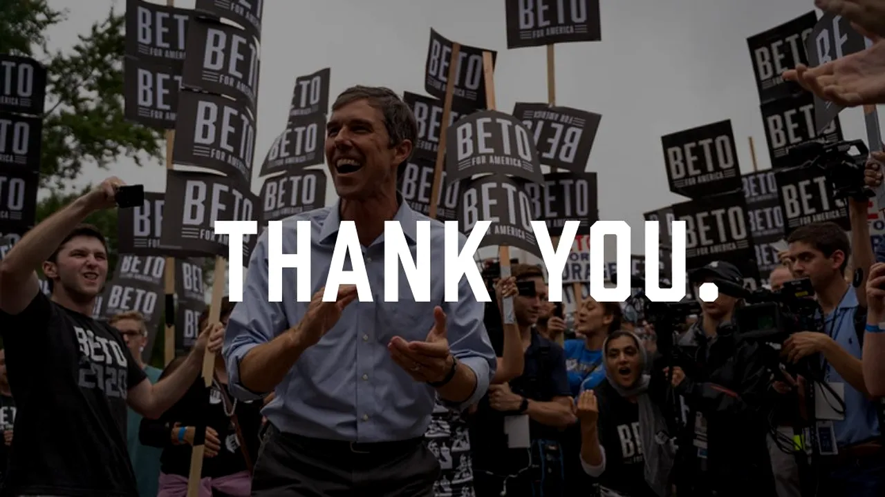 Democratul Beto O’Rourke a anunţat că se retrage din cursa pentru Casa Albă