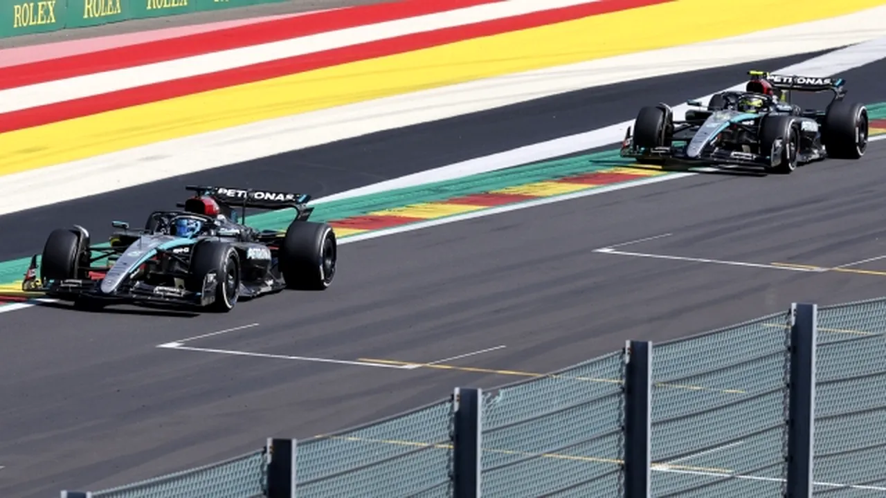 Russell a obţinut o victorie surprinzătoare în GP-ul Belgiei şi Mercedes a făcut dubla