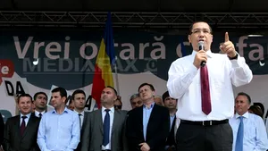 Miting USL la Oradea, la care participă Ponta şi Antonescu