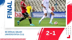 Oţelul Galaţi s-a calificat în finala Cupei României, datorită unui autogol al lui Chipciu