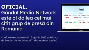 OFICIAL. Grupul Gândul este al doilea cel mai citit grup de presă din România 