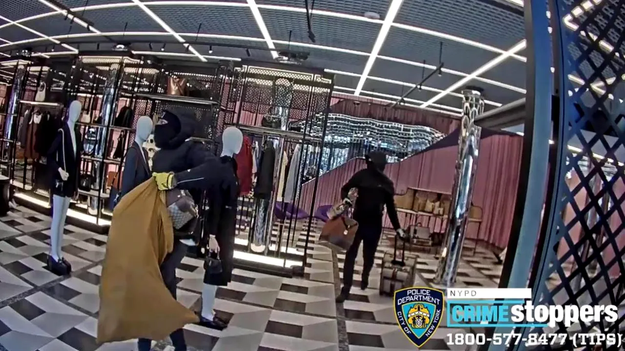 Au dat spargerea la un magazinul Gucci din New York. Hoţii au furat marfă de 50.000 de dolari

