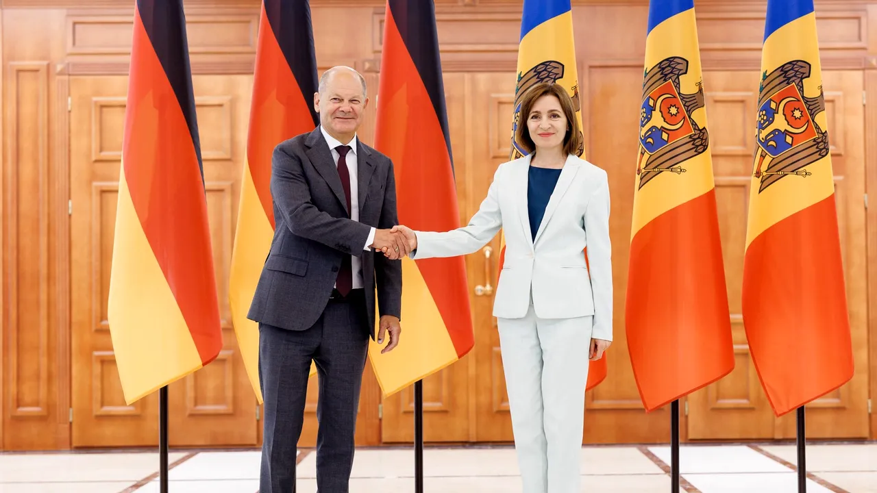 Olaf Scholz afirmă la Chişinău că Germania va sprijini Republica Moldova în faţa încercărilor de destabilizare ale Rusiei