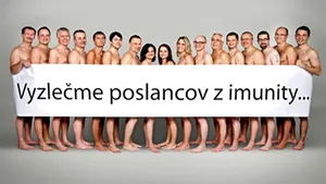 Mai mulţi deputaţi slovaci s-au dezbrăcat în cadrul unei campanii împotriva imunităţii parlamentare