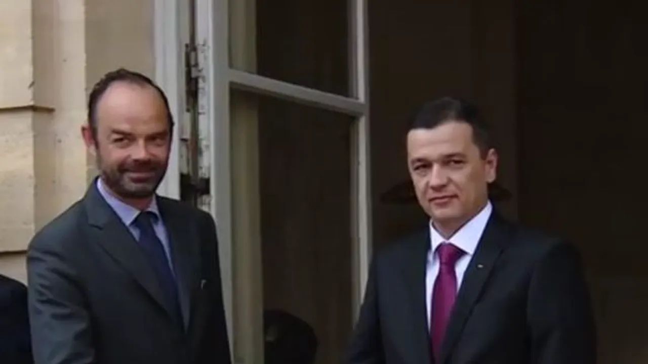 VIDEO Premierul Grindeanu s-a întâlnit la Paris cu omologul său, Edouard Philippe: Pilonii politicii externe sunt întărirea proiectului UE şi parteneriatul strategic cu SUA