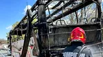Incendiu la un autocar în Tulcea. Cele 27 de persoane aflate la bord s-au evacuat la timp