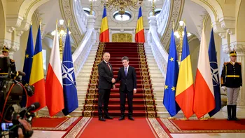 VIDEO Președintele Poloniei, Karol Nawrocki, primit de Nicușor Dan la Palatul Cotroceni