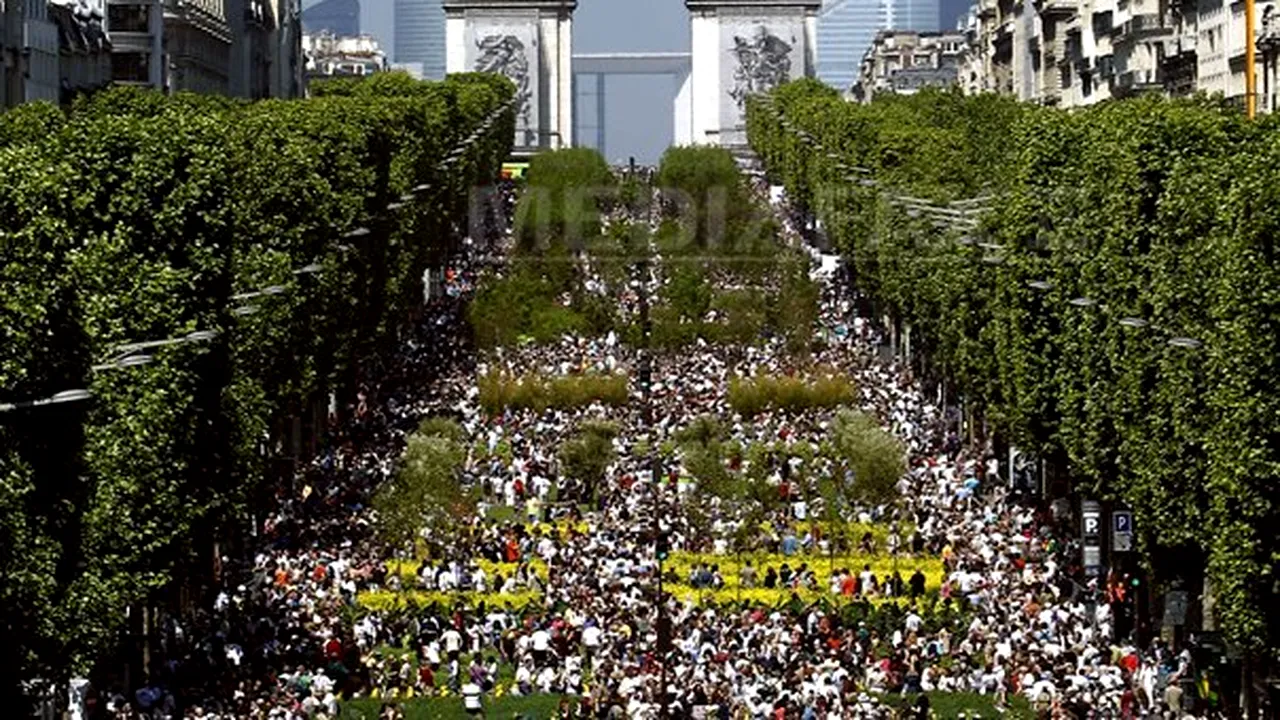 Bulevardul Champs-Elysee din Paris, transformat timp de două zile în zonă rurală - VIDEO