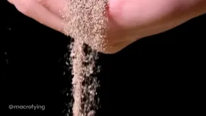 Cum arată, de fapt, firele de nisip VIDEO