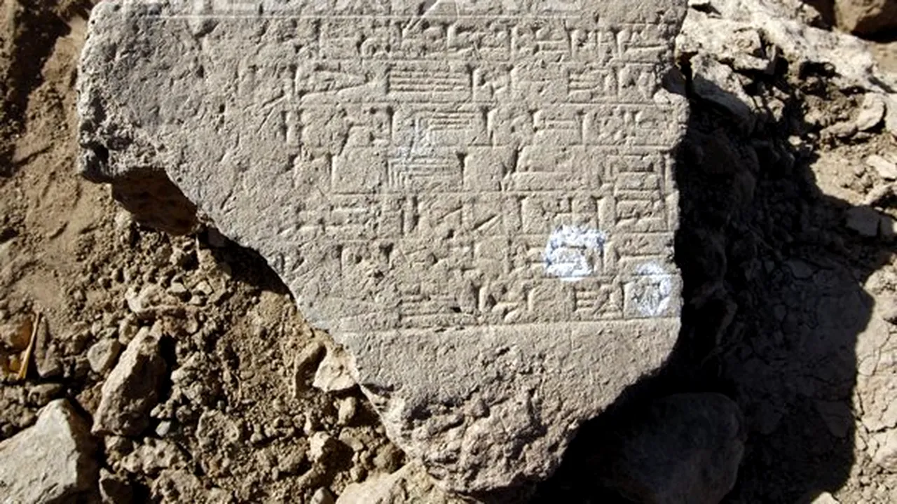 Un cilindru cu litere cuneiforme din epoca lui Nabucodonosor al II-lea, scos la licitaţie - FOTO