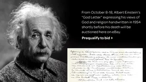 Scrisoarea lui Einstein despre Dumnezeu, vândută pentru o sumă astronomică
