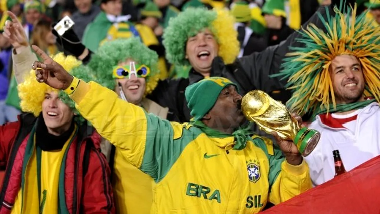 Fanii brazilieni, convinşi în proporţie de 75% că naţionala ţării lor va câştiga CM
