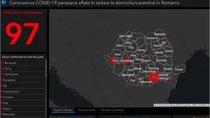 Harta coronavirusului în România. Topul judeţelor cu cele mai multe îmbolnăviri. Zonele unde nu există niciun caz de infecţie confirmat