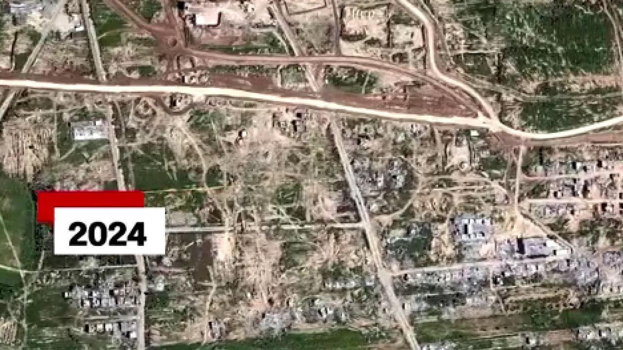 Gaza ruptă în două? Un drum construit de israelieni împarte Fâşia în două, arată imaginile din satelit