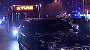 Maşina liderului PRM Vadim Tudor, implicată într-un accident rutier