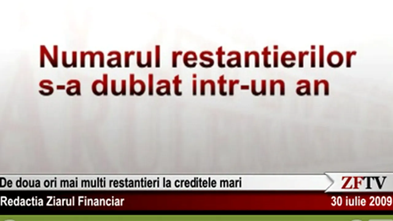 Restanţierii la bănci, mai mulţi cu 50% anul acesta - VIDEO